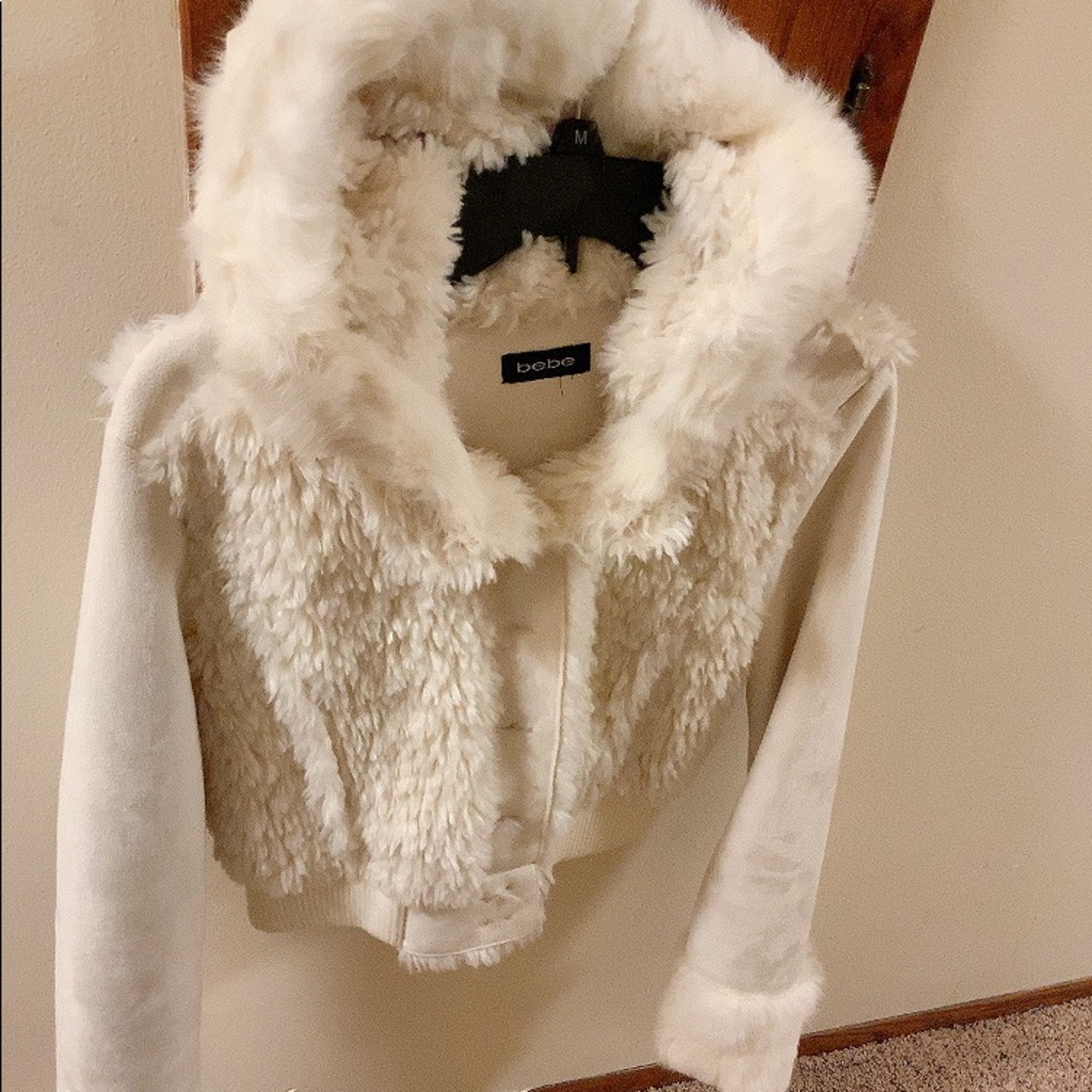 Bebe Furry Hood Jacket